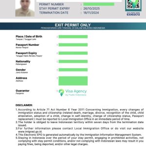 Exit Permit Only / EPO (Izin Keluar) - Prosedur Penutupan KITAS / KITAP. Permudah proses perjalanan Anda dengan EPO (Exit Permit Only) yang kini tersedia secara online untuk KITAS E33G Nomad Visa—solusi ideal bagi pekerja remote dan digital nomad di Indonesia.