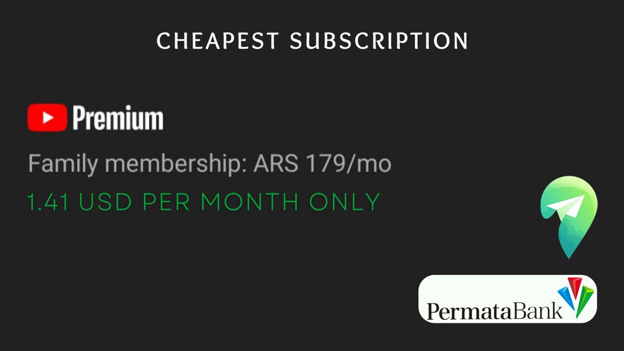 🎧 Musik dan YouTube tanpa iklan bagi yang memiliki kartu Permata dengan tarif termurah di dunia